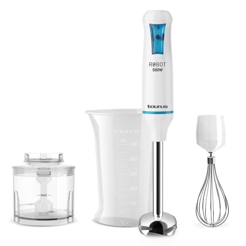 Batidora Taurus Robot 500 Plus Inox 500W Turbo Rotation System accesorios inox