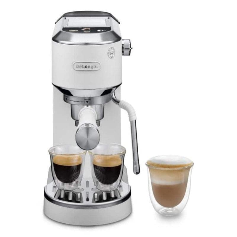 Cafetera Espresso DeLonghi Dedica Duo EC890.WI 1,1 L 15 Bares 2 Tazas Blanco con espumador