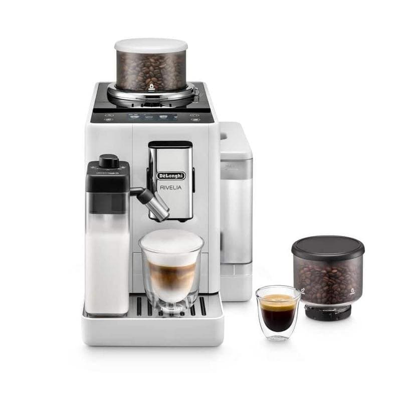 Cafetera Espresso Superautomática DeLonghi Rivelia EXAM440.55.W 1,4 L 19 Bares con molinillo integrado