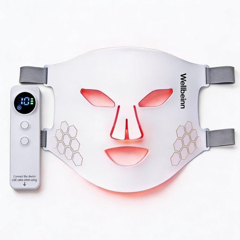 Máscara LED Wellbeinn Redinn Luz Roja e Infrarroja para Cuidado Facial