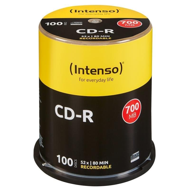 CD-R Intenso 700MB 52x Cakebox 100 piezas