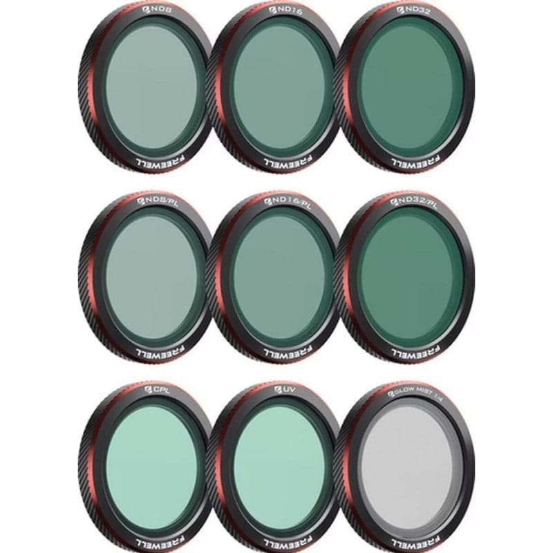 Kit de Filtros Magnéticos Freewell para DJI Neo 2 - 9 Filtros ND, CPL y Glow Mist