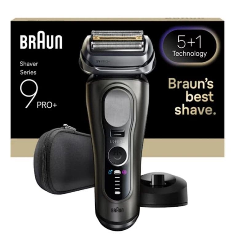 Afeitadora Facial Braun Series 9 Pro+ 9615s Inalámbrica 60min Seco y Mojado 6 Láminas Carga Rápida