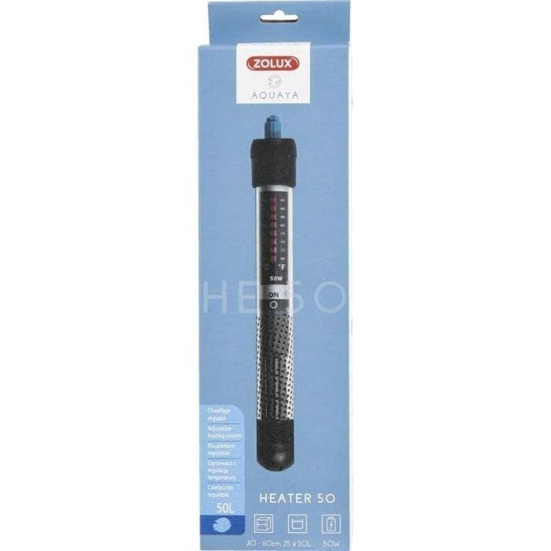 Calentador Zolux Aquaya 25-50 L 50 W sumergible regulable hasta 34 °C