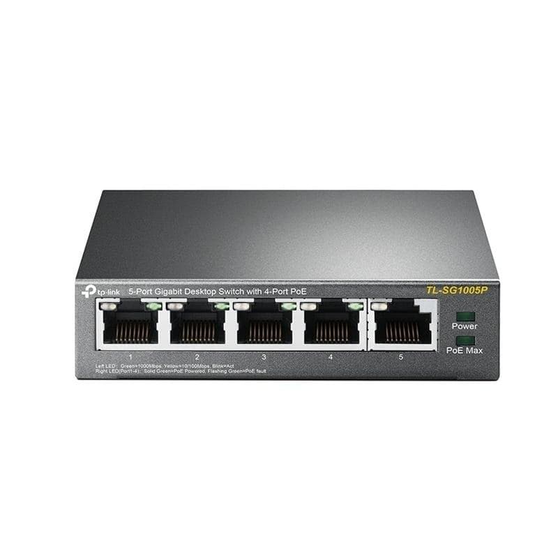 TP- Link TL-SG1005P Switch de Sobremesa 5 Puertos Gigabit con 4 Puertos PoE