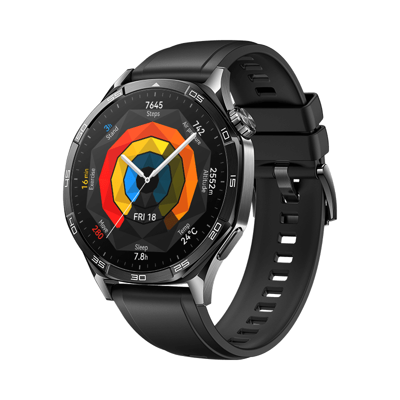 HUAWEI WATCH GT 5 46mm con Correa Negra Fluoroelastómero