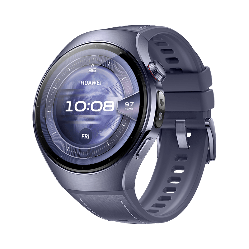HUAWEI WATCH 5 46mm Violeta Material Compuesto/Caja de Titanio de Grado Aeroespacial/Llamadas eSIM/Conexión con Android & iOS