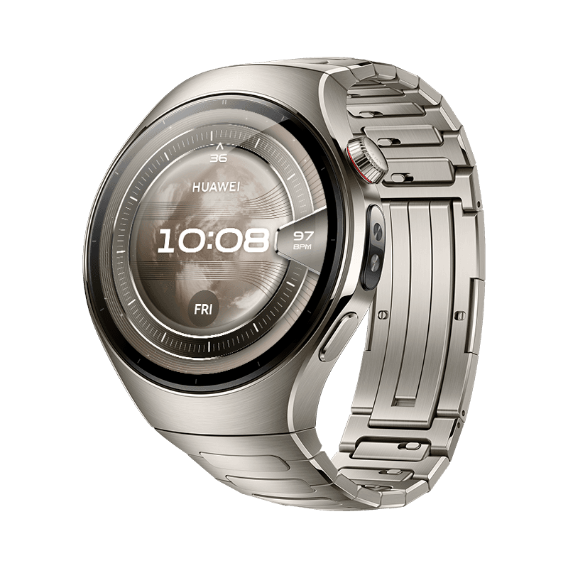 HUAWEI WATCH 5 46mm Titanio/Caja de Titanio de Grado Aeroespacial/Llamadas eSIM/Conexión con Android & iOS