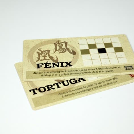 Onitama: Cartas promocionales Fenix y Tortuga