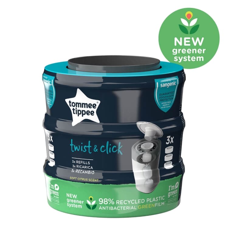 Recambio para Twist&Click Pack Verde 3uds Tomme Tippee