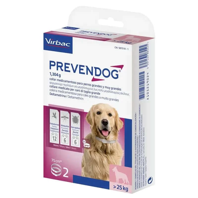 Virbac Prevendog Collar antiparasitario 75 cm 2 unidades
