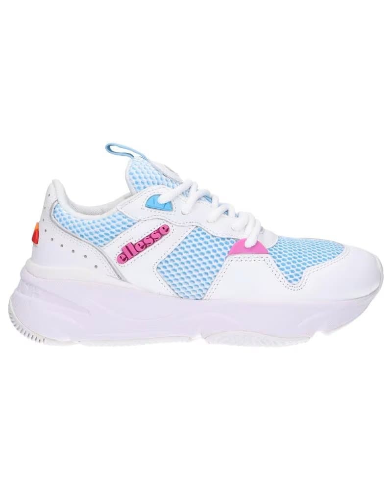 de ELLESSE 610265 ASPIO LTHR AF WHITE-ALASKAN BLUE