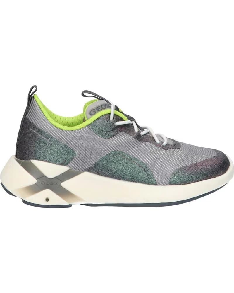 de GEOX J04DDA 011BC J PLAYKIX BOY C1695 DK SILVER-LIME