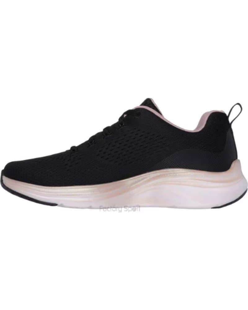 ZAPATILLAS SKECHERS VAPOR FOAM MIDNIGHT GLIMMER NEGRO-ORO PARA MUJER BKRG