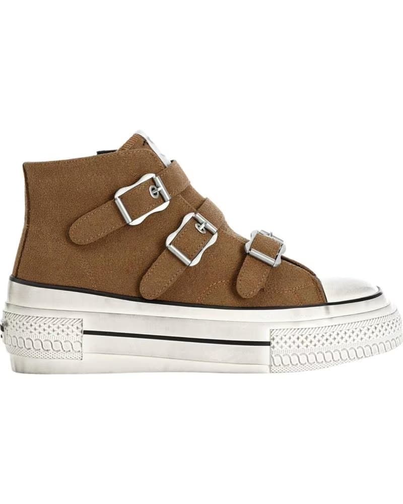 ZAPATILLAS ALTAS CAFENOIR C1DM9002M007 CON TRIPLE HEBILLA MARRóN