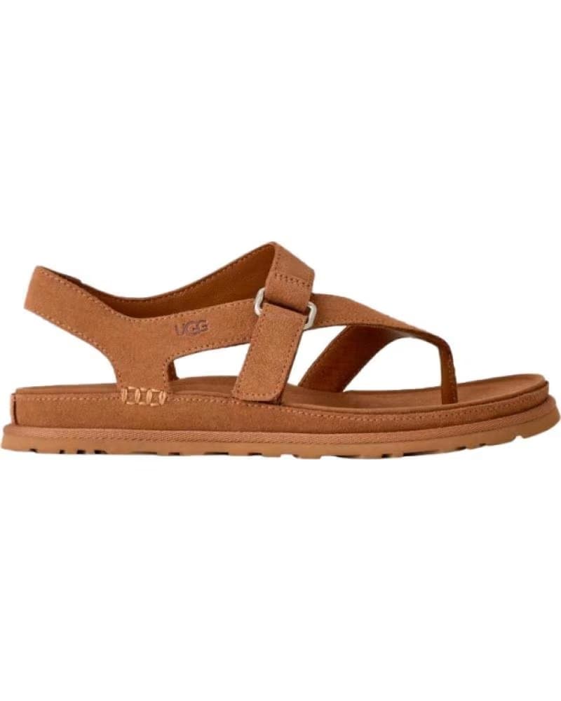 UGG SANDALIAS GOLDENGAZE TOE POST DE CUERO MARRóN