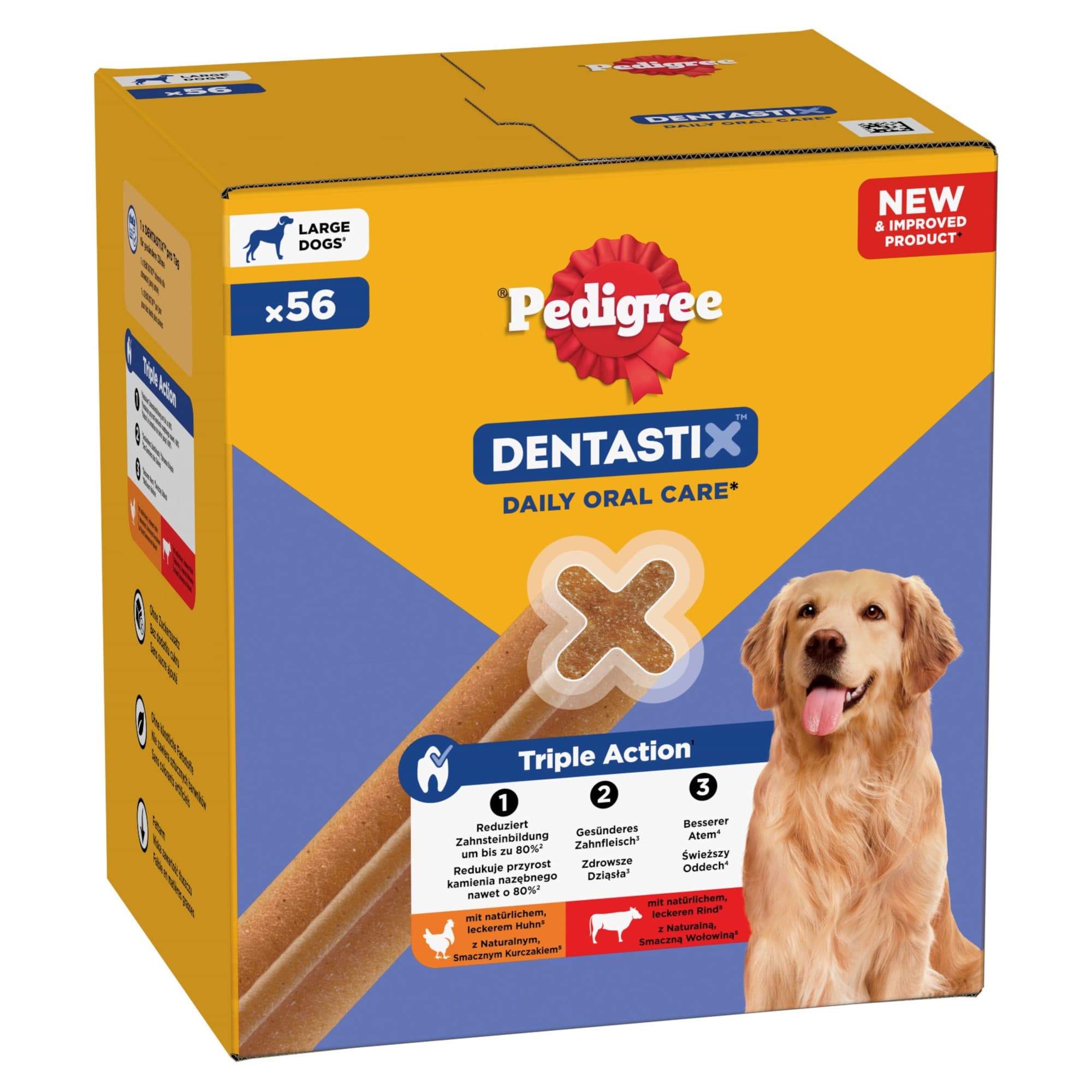 Pedigree Dentastix cuidado dental diario snacks para perros - Perros grandes (112 uds.)