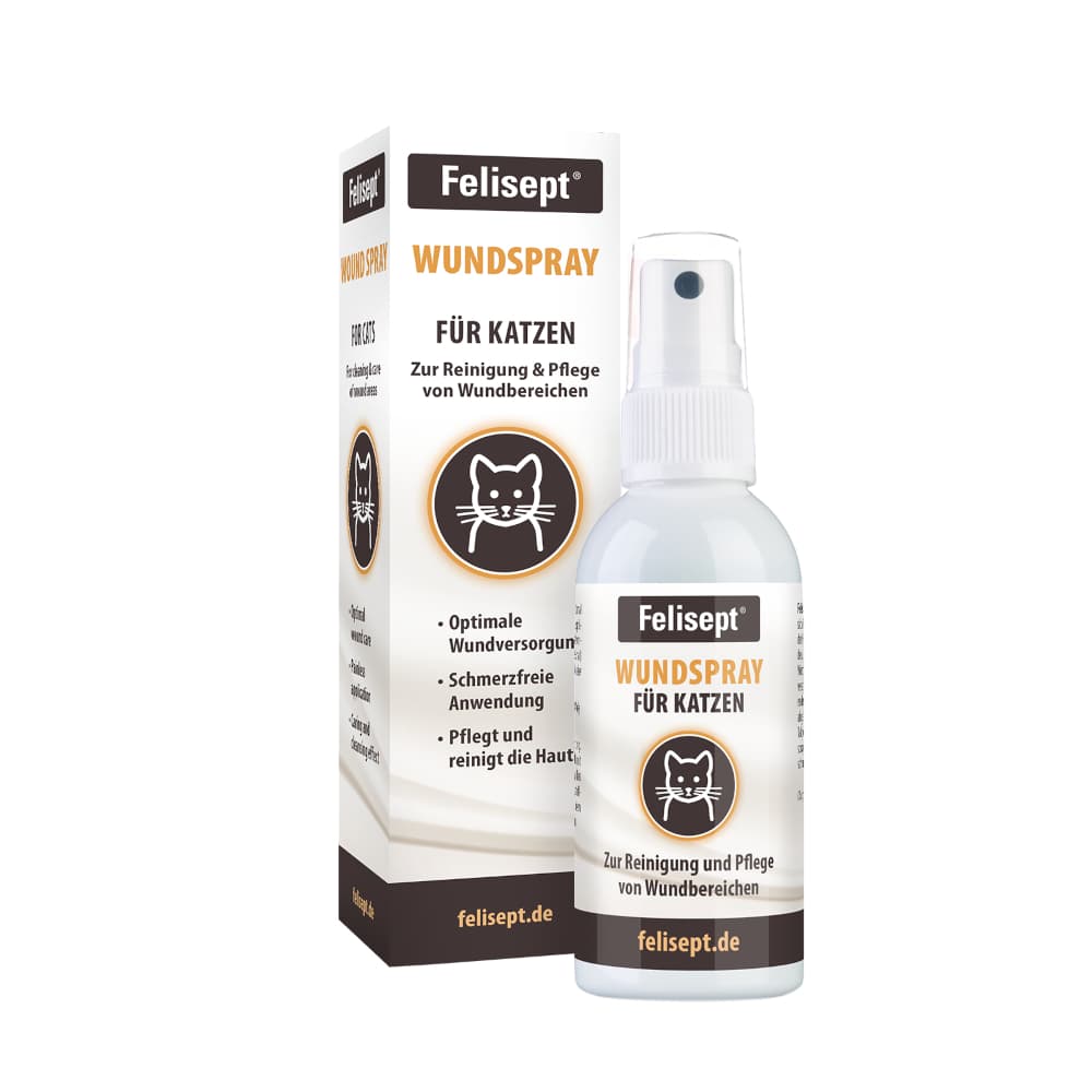 Felisept spray para feridas para gatos - 75 ml