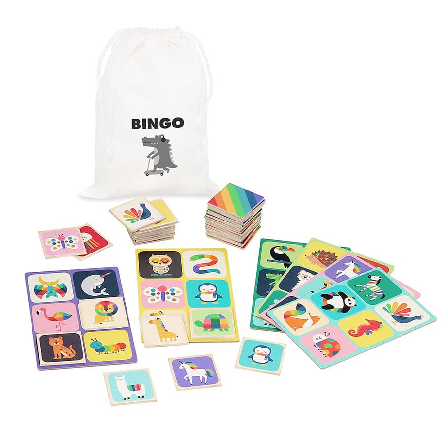 Vilac Bingo de madera animales arcoíris