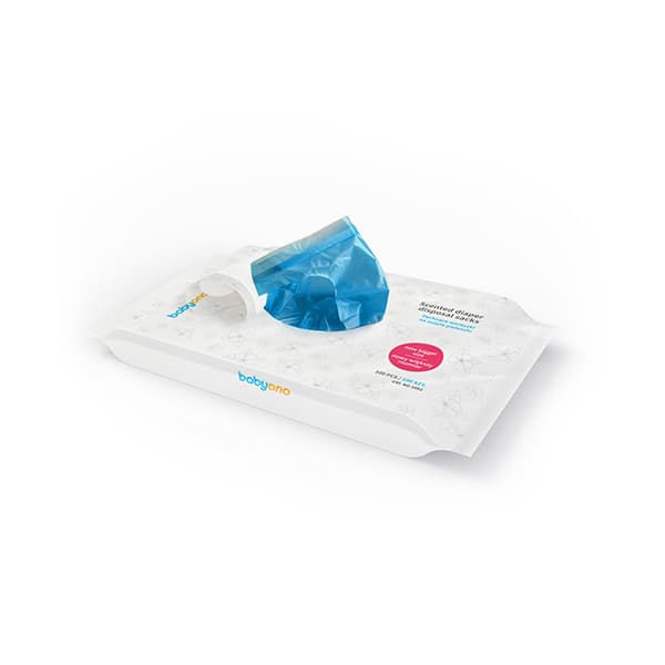 BABYONO Bolsas perfumadas para desechar pañales 100 unidades