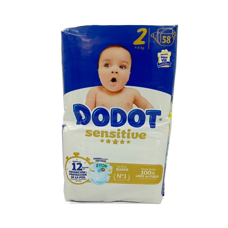 Dodot Sensitive Talla 2 4-8 Kg 58 Uds
