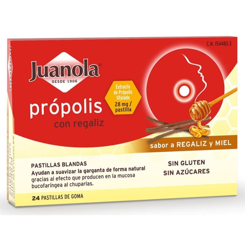 Juanola Própolis Con Regaliz Y Miel 24 Pastillas Blandas