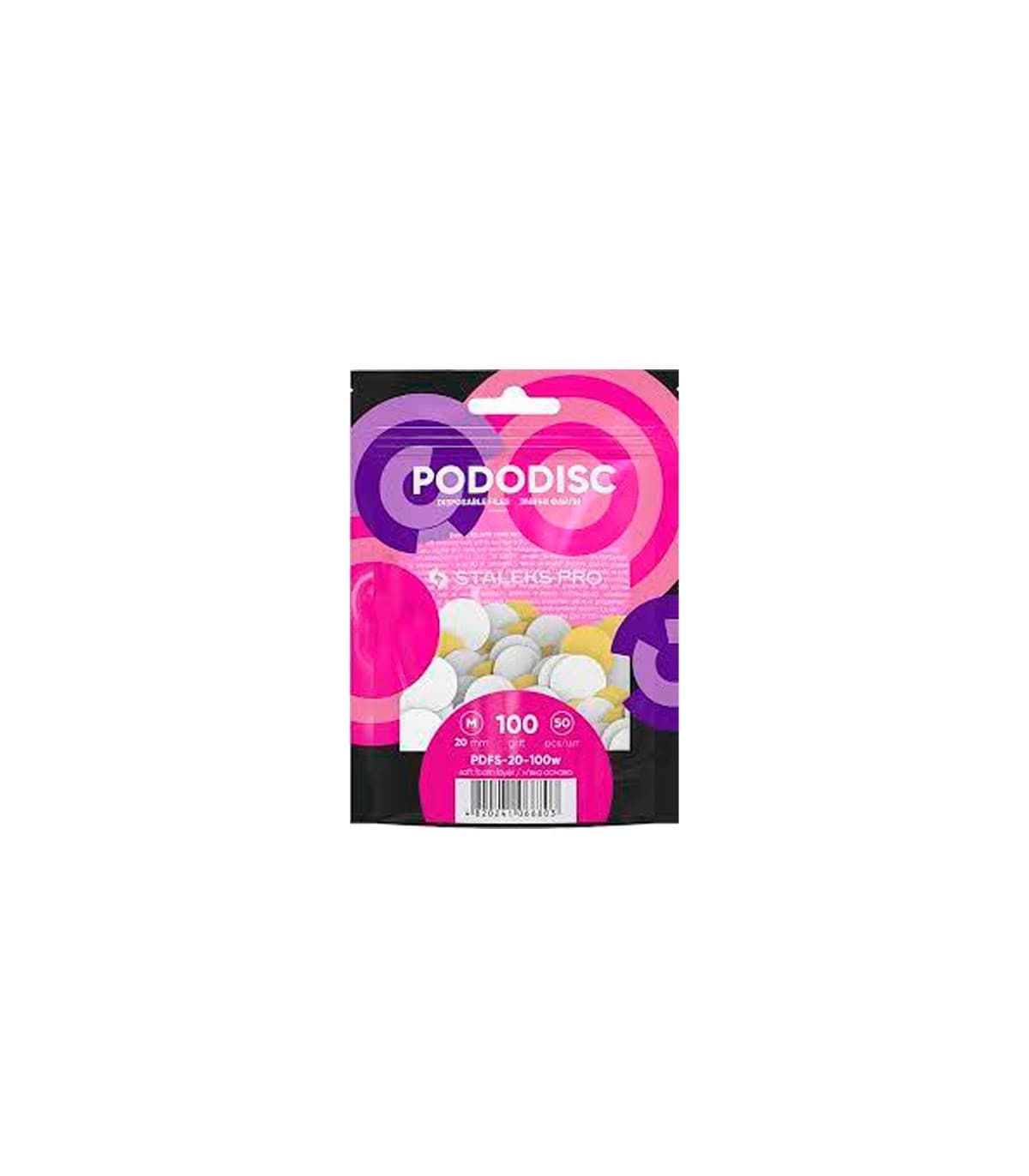 STALEKS Repuestos con base de espuma para disco de pedicura PODODISC - L 100