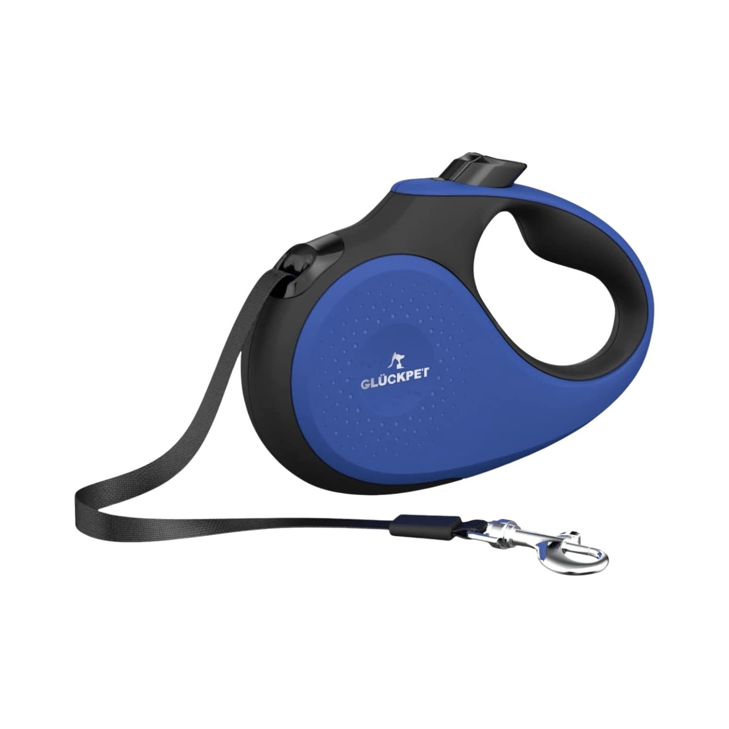 Correa para Perro Retráctil Extensible 5m con Botón de Bloqueo y Mango Ergonómico Talla M Glückpet