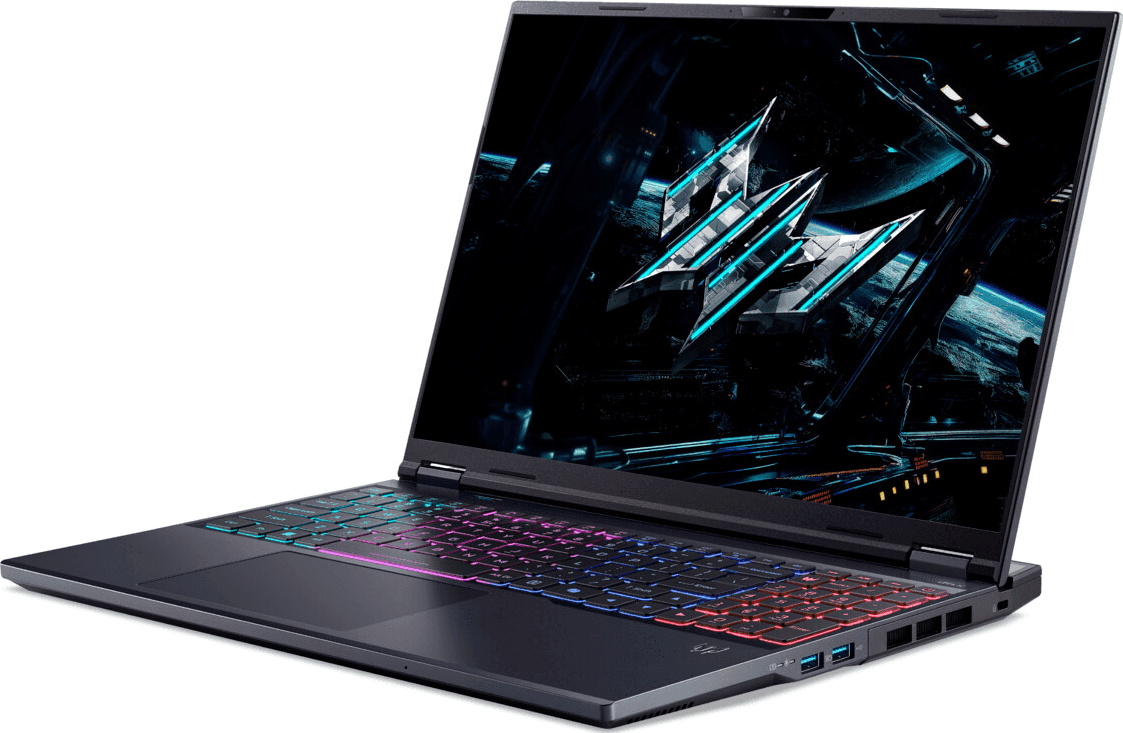 Portátil para juegos Acer Predator Helios Neo 16 con IA - Intel® Core™ Ultra 9-275HX - 32 GB - SSD de 1 TB - NVIDIA® GeForce® RTX™ 5070 Ti -