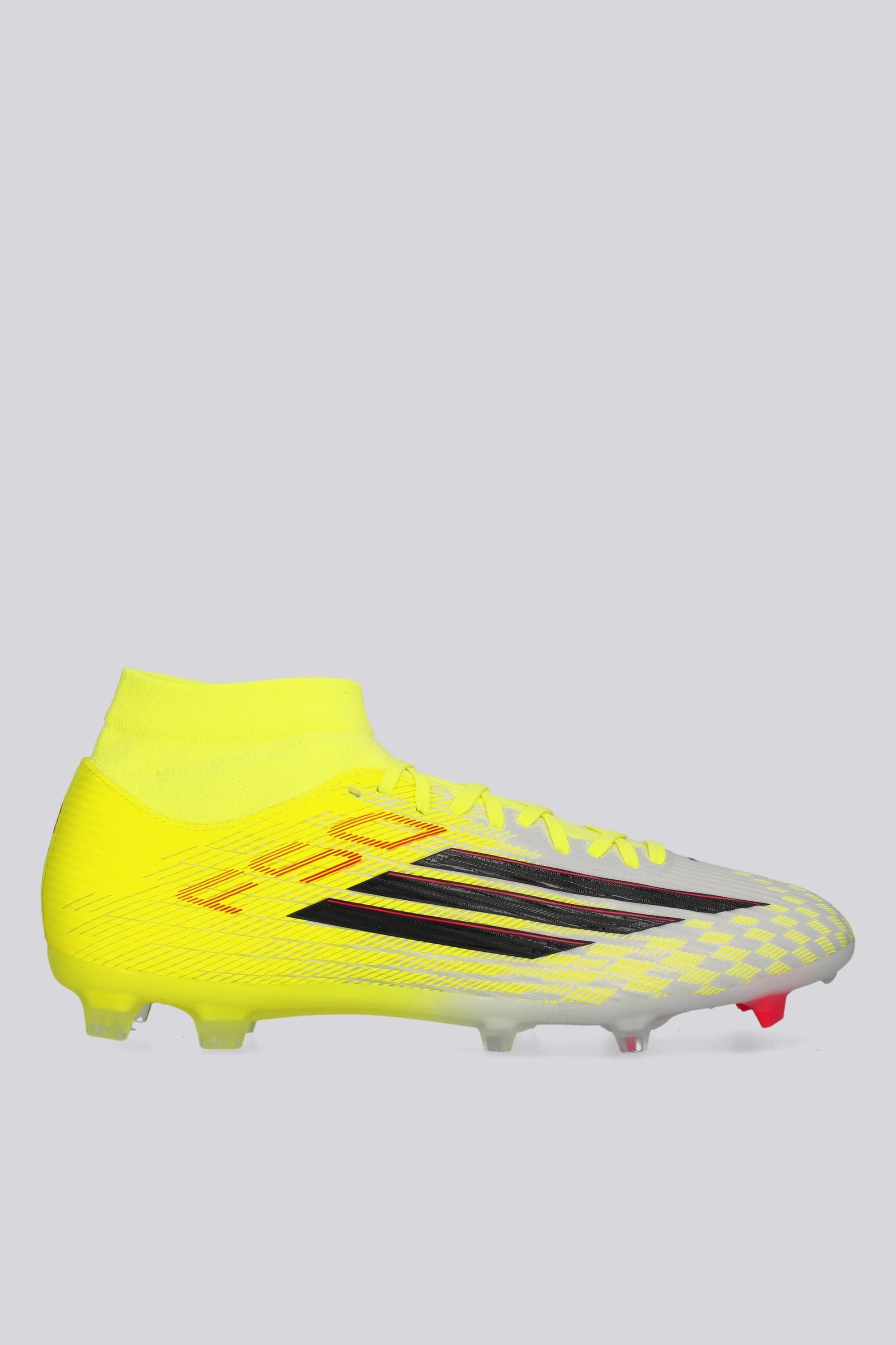 Botas Fútbol Tacos adidas F50 League Mid MG Amarillas talla 40.5
