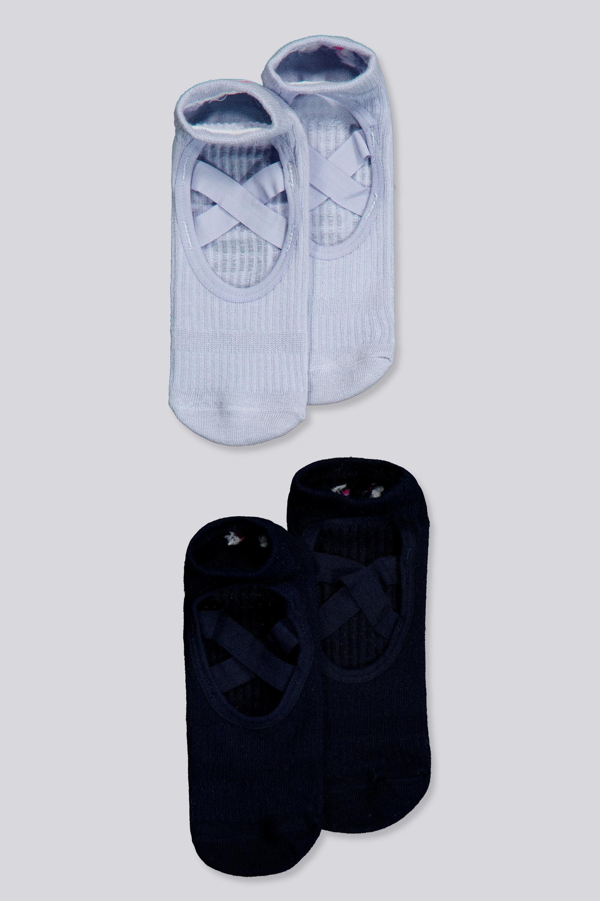 Calcetines Antideslizantes Fila Yoga Pilates Pack 2 Azules talla M