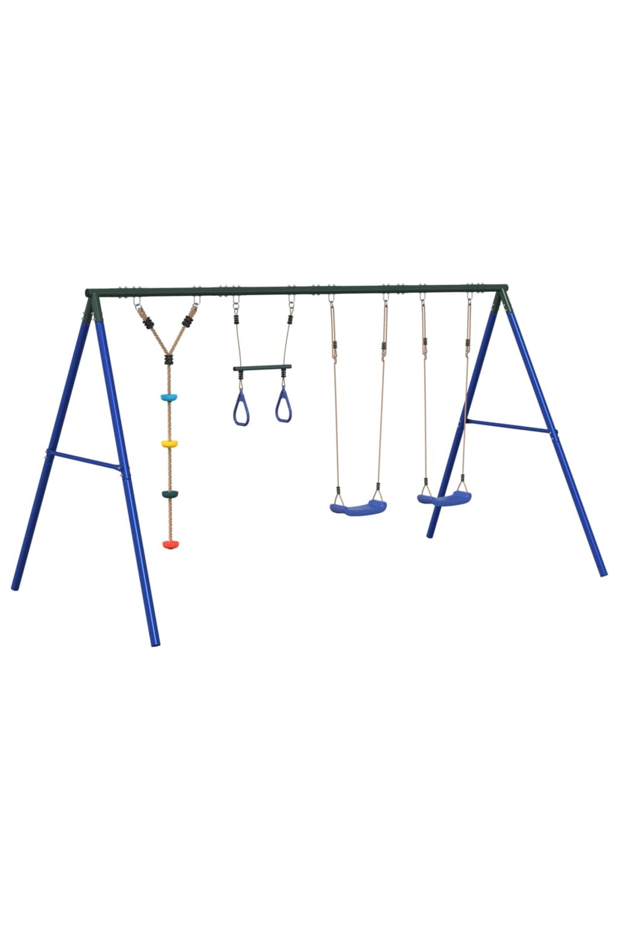 Dos Columpios Vidaxl Para Niños Con Anillas De Gimnasia - Juego De Columpios De Exterior MKP