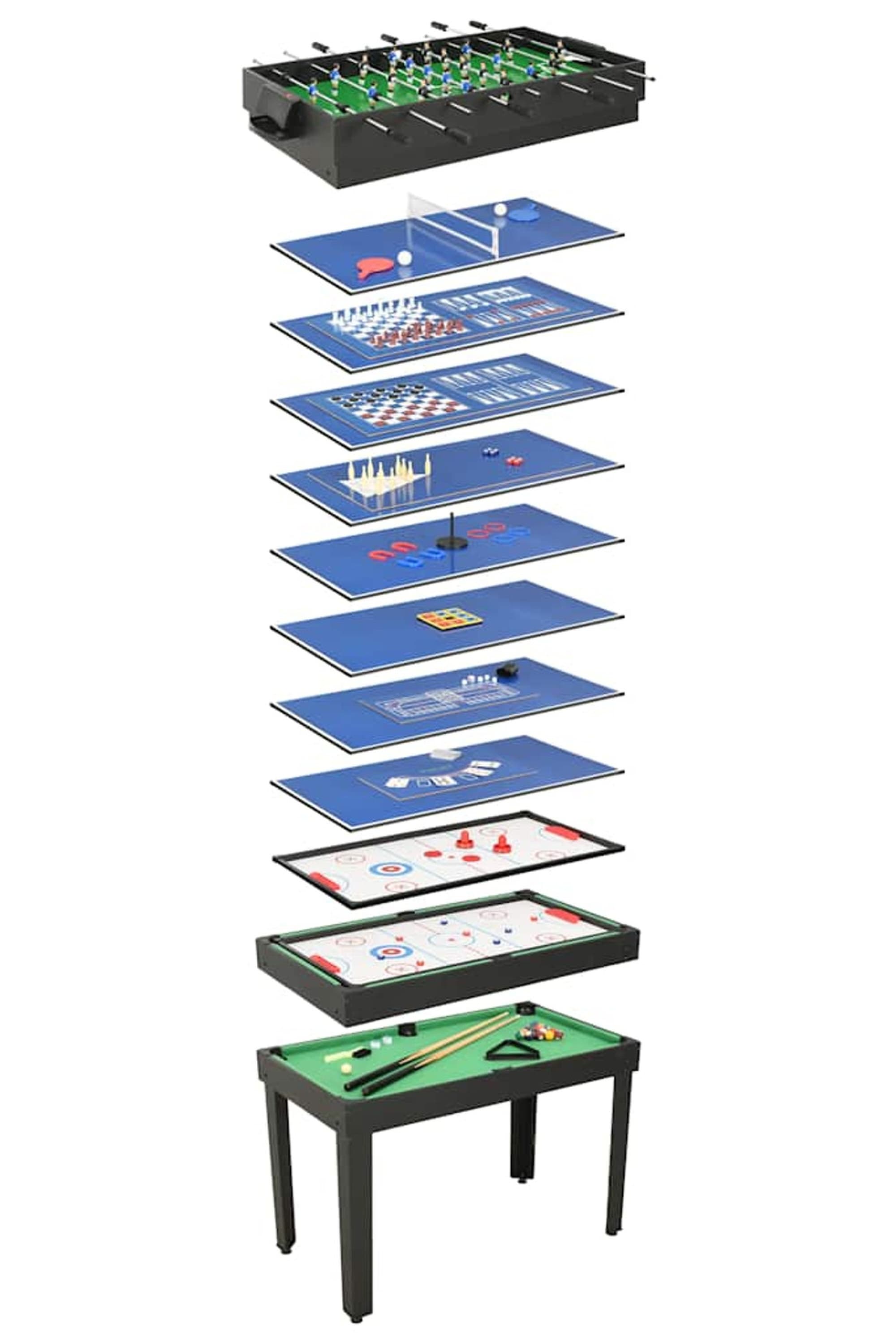Vidaxl Mesa Multijuegos 15 En 1 - Mesa De Juegos MKP