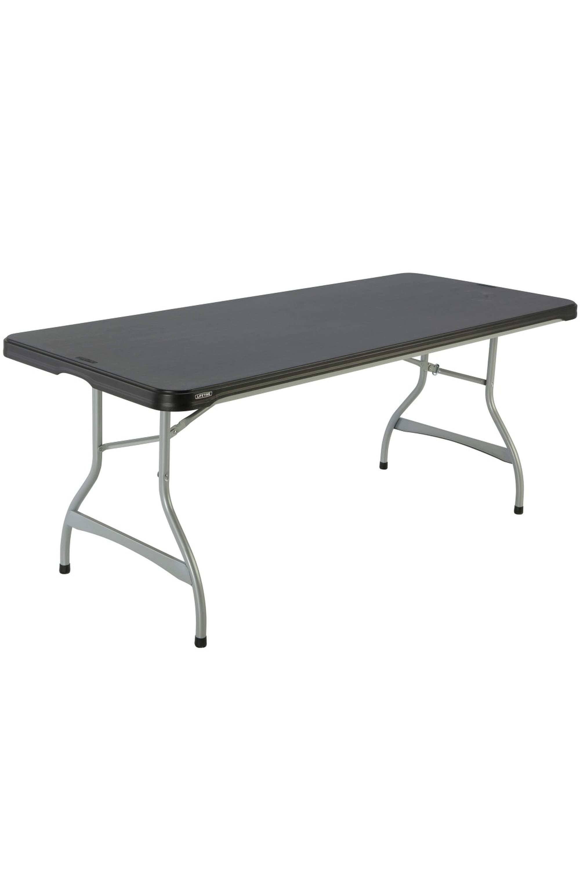 Mesa Rectangular Patas Plegables Negro Lifetime 182 X 76 X 73,5 CM MKP