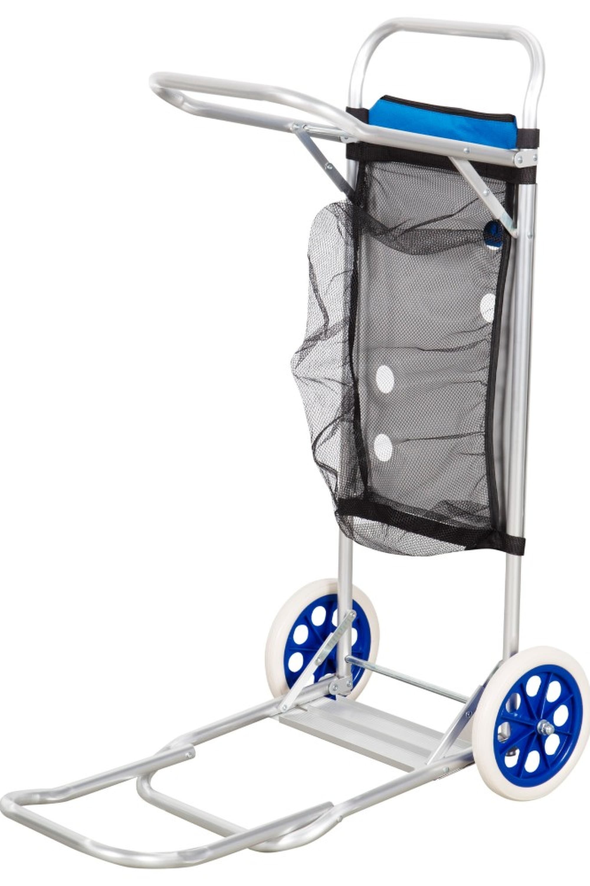 Carro Mesa Playa 2 En 1 C/base Extensible Y Rejilla Auxiliar Aktive MKP