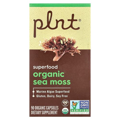 Plnt, Musgo marino orgánico, 90 cápsulas orgánicas