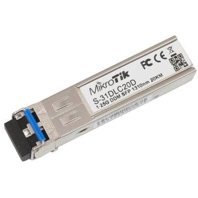 Mikrotik S-31dlc20d Módulo Fibra Sfp Monomodo 20km