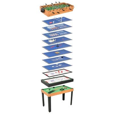 Mesa Multijuegos Vidaxl 15 En 1 Color Arce 121x61x82 Cm