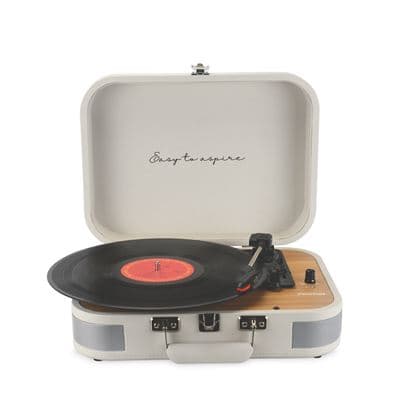 Tocadiscos Bluetooth Prixton Vc600 Reproductor Y Convertidor De Vinilos - Crema