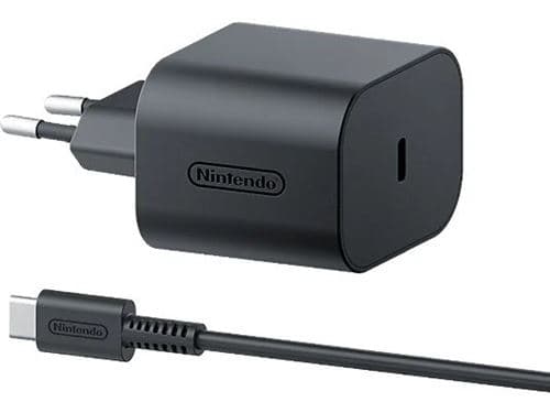 Adaptador De Corriente Usb-c Para Nintendo Switch 2 Negro