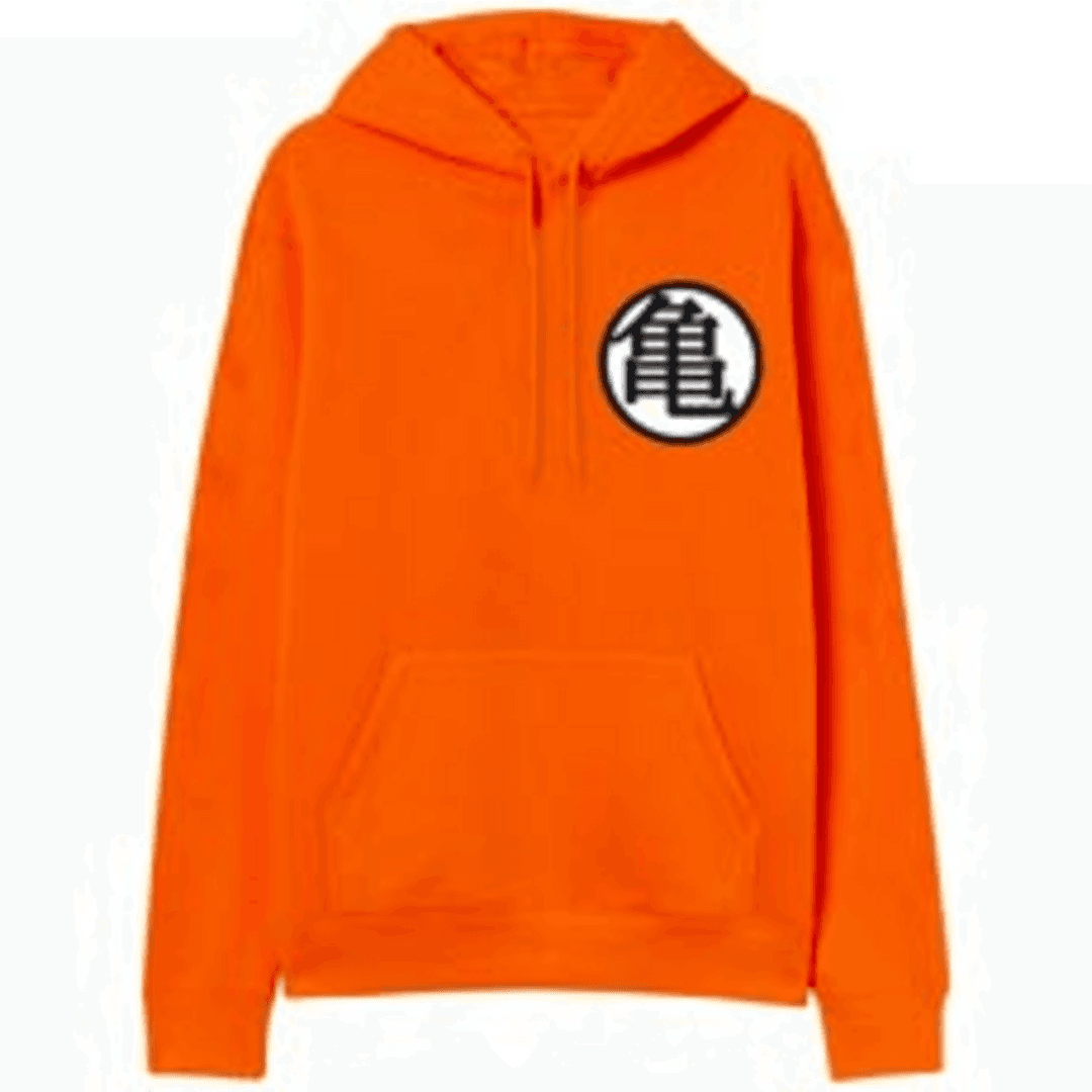 Kame Senin Logo Talla Xl Sudadera Capucha Naranja Chico Dragon Ball