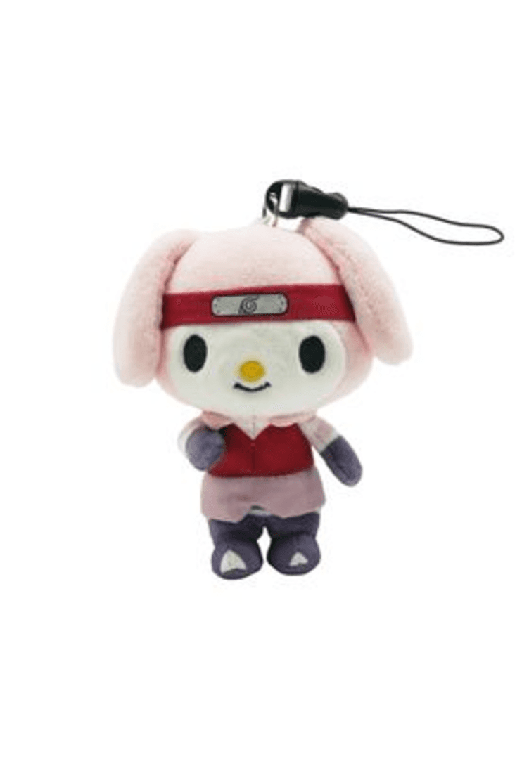 Sakura My Melody Llavero 10 cm Naruto Shippuden & Hello Kitty
