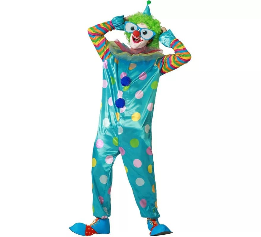 Disfraz de Payaso multicolor para hombre