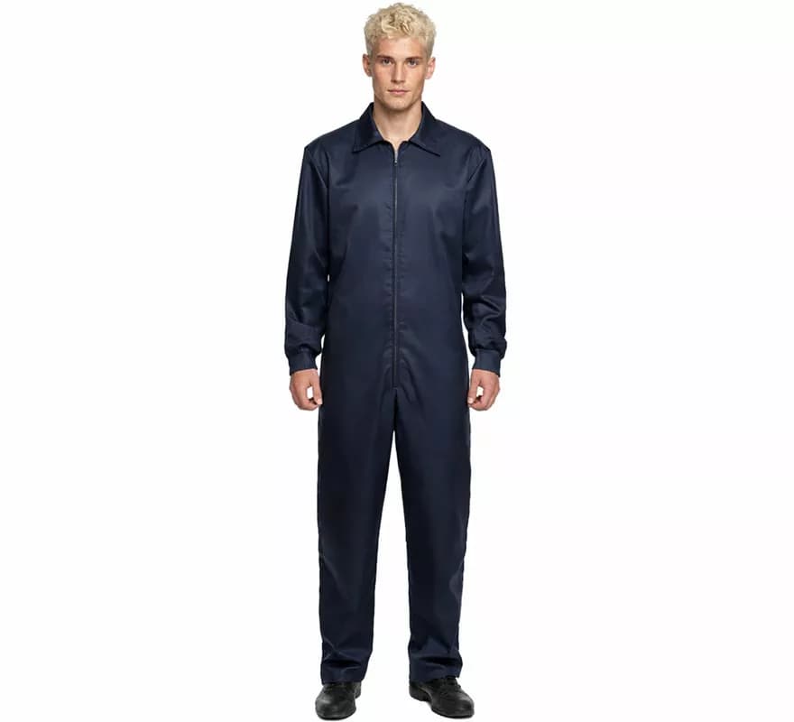 Disfraz o Mono trabajador negro para hombre