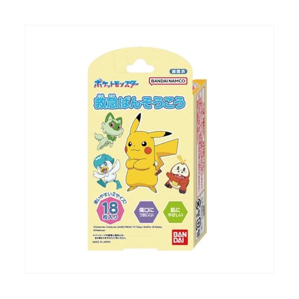 Bandai - Pattern Medicinal Tape - 18 piezas - Pokemon