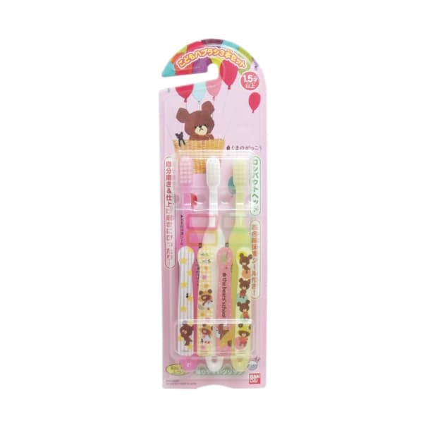Bandai - The Bears' School Children's Toothbrush - 3 piezas