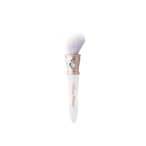 FlowerKnows - Bunny Garden Angled Blush Brush - 1pieza - Pearl White