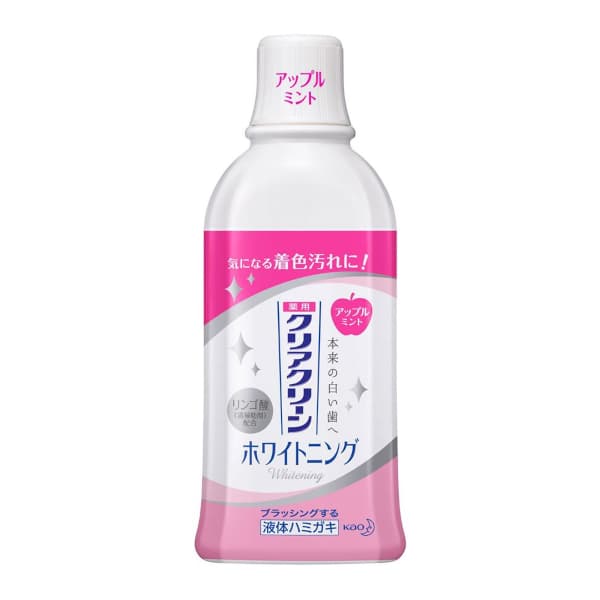 Kao - Clear Clean Mouthwash Whitening Dental Rinse - 600ml - Apple Mint
