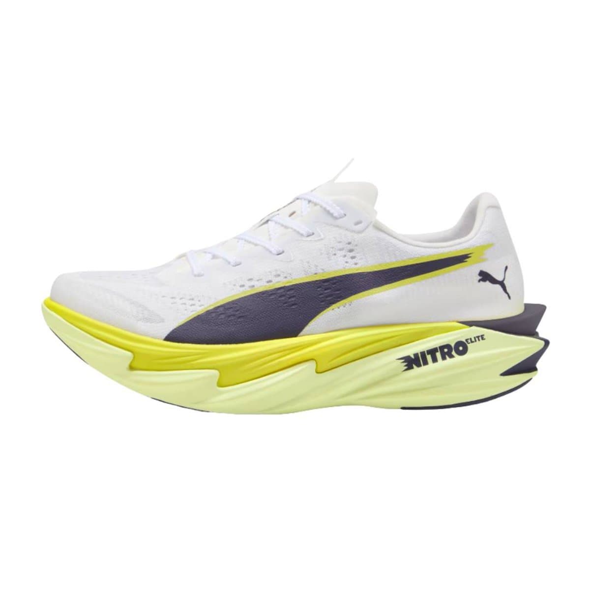 Buty Puma Deviate NITRO Elite 4 Biało-Żółte SS26 Damskie, Rozmiar 39 - EUR