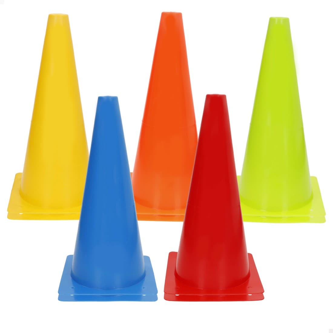 Set 10 conos entrenamiento multicolor 32 cm apilables y resistentes
